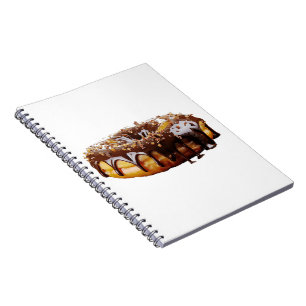 SlipperyJoe's decadent donut covered thick glossy Notebook