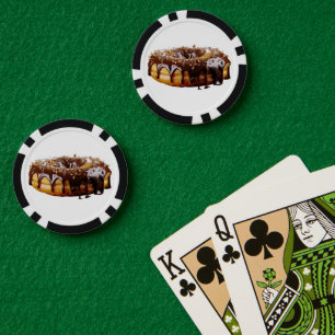 SlipperyJoe's decadent donut covered thick glossy  Poker Chips