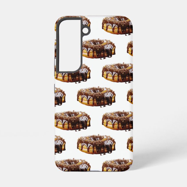 SlipperyJoe's decadent donut covered thick glossy  Samsung Galaxy S22 Case (Back)
