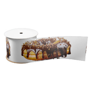 SlipperyJoe's decadent donut covered thick glossy  Satin Ribbon