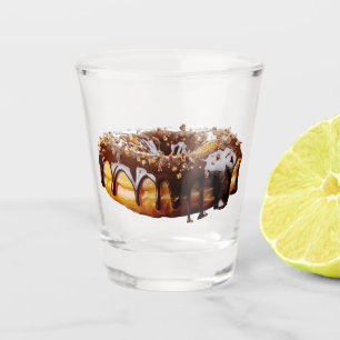SlipperyJoe's decadent donut covered thick glossy  Shot Glass