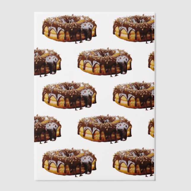 SlipperyJoe's decadent donut covered thick glossy  Vellum Invitations (Front)
