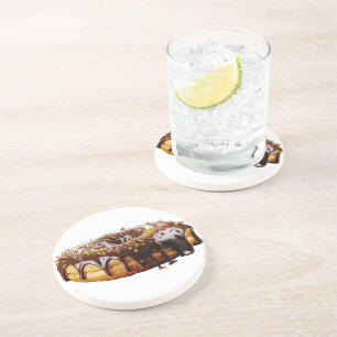 SlipperyJoe's decadent doughnut covered thick glos Coaster