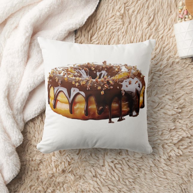 SlipperyJoe's decadent doughnut covered thick glos Cushion (Blanket)