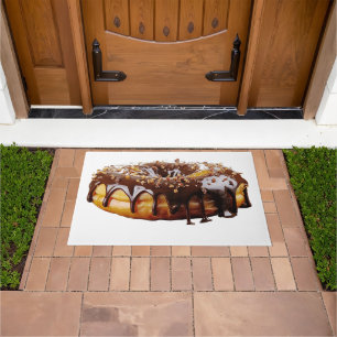 SlipperyJoe's decadent doughnut covered thick glos Doormat