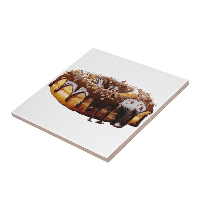 SlipperyJoe's decadent doughnut covered thick glos Tile (Side)