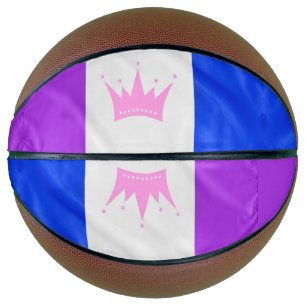 SlipperyJoe's drag culture pride flag purple spiri Basketball