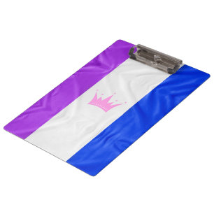 SlipperyJoe's drag culture pride flag purple spiri Clipboard