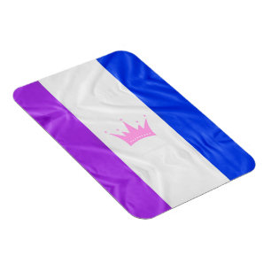 SlipperyJoe's drag culture pride flag purple spiri Magnet