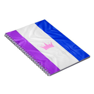 SlipperyJoe's drag culture pride flag purple spiri Notebook