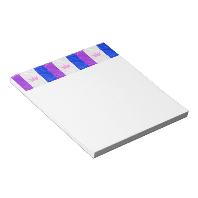 SlipperyJoe's drag culture pride flag purple spiri Notepad (Angled)