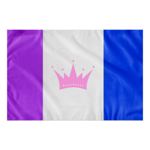 SlipperyJoe's drag culture pride flag purple spiri Poster