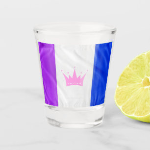 SlipperyJoe's drag culture pride flag purple spiri Shot Glass