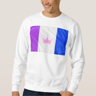 SlipperyJoe's drag culture pride flag purple spiri Sweatshirt