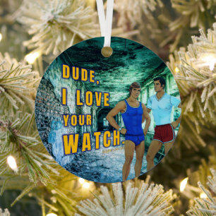 SlipperyJoe's dude love your watch LGBTQIA artisti Metal Tree Decoration