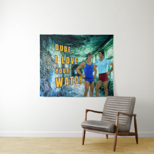 SlipperyJoe's dude love your watch LGBTQIA artisti Tapestry