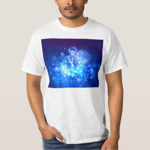 SlipperyJoe's electric thrill New Year’s Eve clock T-Shirt
