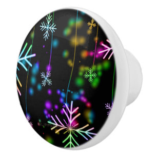 SlipperyJoe's festive lively Christmas atmosphere  Ceramic Knob