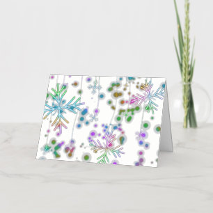 SlipperyJoe's festive lively Christmas atmosphere  Foil Holiday Card