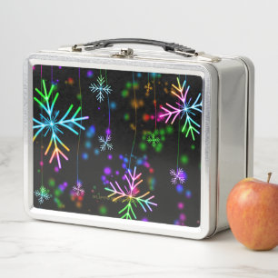 SlipperyJoe's festive lively Christmas atmosphere  Metal Lunch Box