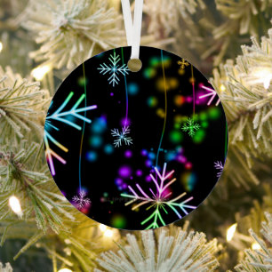 SlipperyJoe's festive lively Christmas atmosphere  Metal Tree Decoration