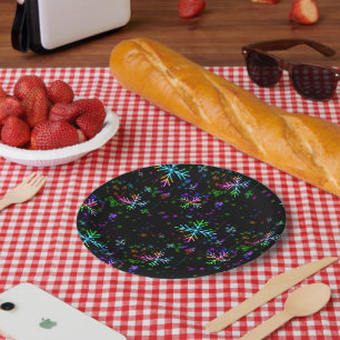 SlipperyJoe's festive lively Christmas atmosphere Paper Plate