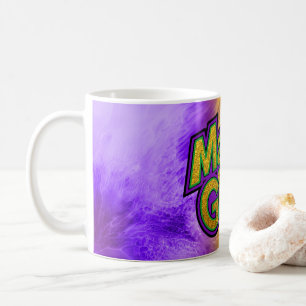 SlipperyJoe's festive Mardi Gras theme crown reinf Coffee Mug
