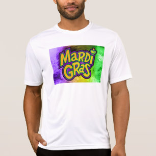 SlipperyJoe's festive Mardi Gras theme crown reinf T-Shirt