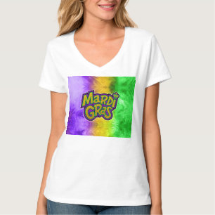 SlipperyJoe's festive Mardi Gras theme crown reinf T-Shirt