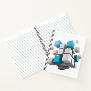 SlipperyJoe's floating cluster of cubes size varie Notebook