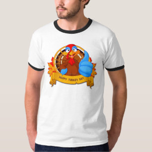 SlipperyJoe's fun cartoon-style Thanksgiving desig T-Shirt
