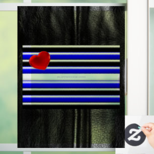 SlipperyJoe's Gay Leather Pride flag black royal b