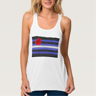 SlipperyJoe's Gay Leather Pride flag black royal b Singlet