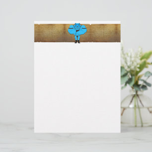 SlipperyJoe's gay muscle bear cartoon thong leathe Custom Letterhead