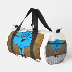 SlipperyJoe's gay muscle bear cartoon thong leathe Duffle Bag