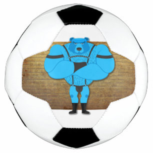 SlipperyJoe's gay muscle bear cartoon thong leathe Soccer Ball