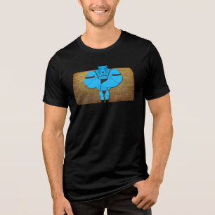 SlipperyJoe's gay muscle bear cartoon thong leathe Tri-Blend Shirt