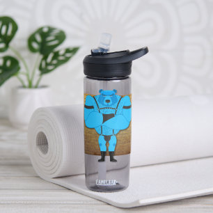 SlipperyJoe's gay muscle bear cartoon thong leathe Water Bottle