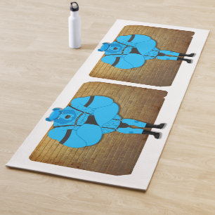 SlipperyJoe's gay muscle bear cartoon thong leathe Yoga Mat