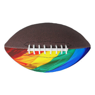 SlipperyJoe's gay pride flag waving pride colours Football