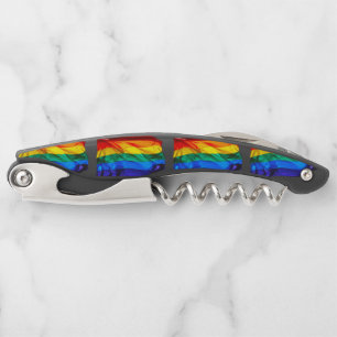 SlipperyJoe's gay pride flag waving red orange yel Corkscrew