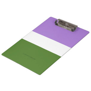 SlipperyJoe's Genderqueer Pride Flag colours Non-b Clipboard