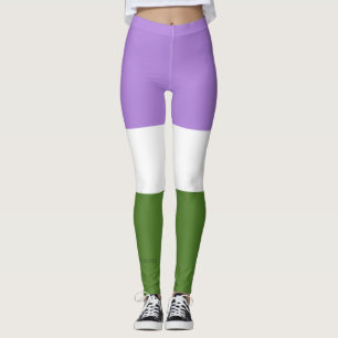 SlipperyJoe's Genderqueer Pride Flag colours Non-b Leggings