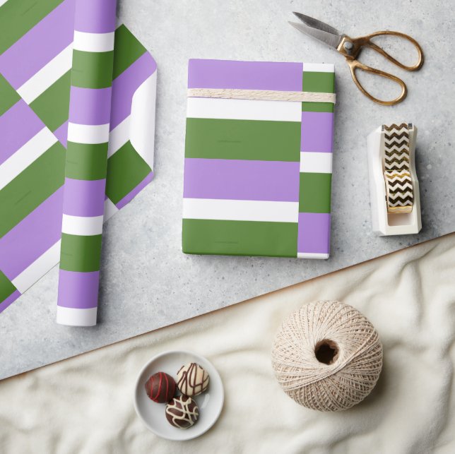 SlipperyJoe's genderqueer pride flag colours non-b Wrapping Paper (Crafts)