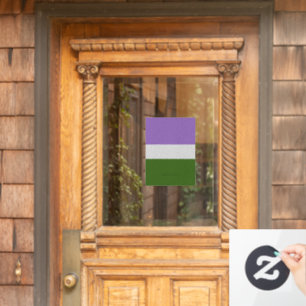 SlipperyJoe's genderqueer pride flag lavender blen