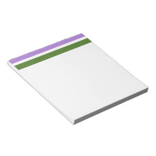 SlipperyJoe's genderqueer pride flag lavender blen Notepad