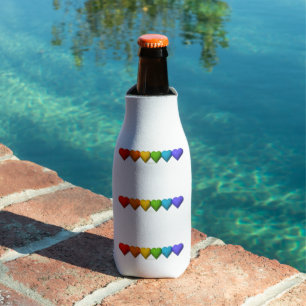 SlipperyJoe's glossy 3D heart shapes glyphs create Bottle Cooler