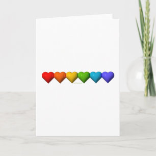 SlipperyJoe's glossy 3D heart shapes glyphs create Card