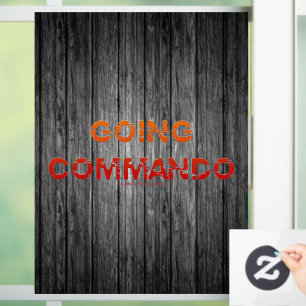 SlipperyJoe's Going Commando bold red orange lette