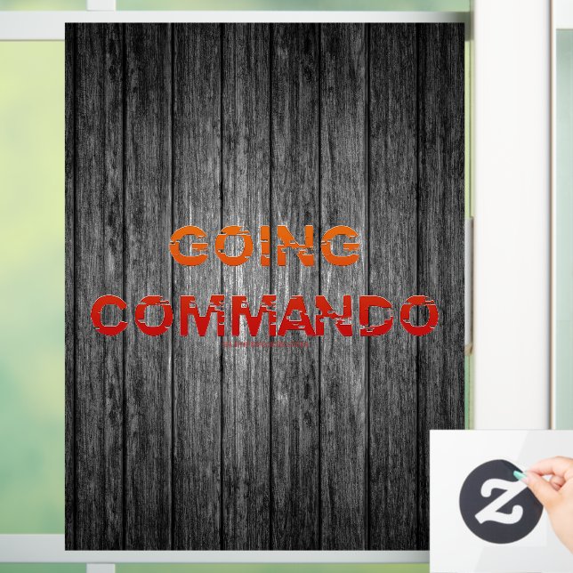 SlipperyJoe's Going Commando bold red orange lette (Home)